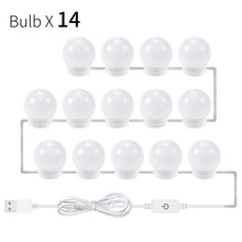 Load image into Gallery viewer, Wall Lamp LED Makeup Mirror Vanity Hollywood Style Led Light Bulbs 16W Led Lamp Touch Switch USB Cosmetic Lighted Dressing table