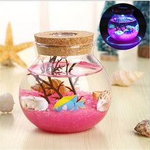 Load image into Gallery viewer, LED Night Lamp Romantic Sea Fish Stone Ocean Bottle Night Lights For Children Christmas Valentine's Day Gift Bedroom Decoration
