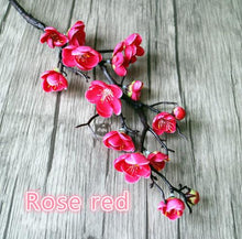 Load image into Gallery viewer, 3pcs Artificial Flowers Cherry Blossom Bridal Decor Flowers Bouquet Silk Fake Flowers Decoration Wedding Decorative DIY