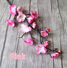 Load image into Gallery viewer, 3pcs Artificial Flowers Cherry Blossom Bridal Decor Flowers Bouquet Silk Fake Flowers Decoration Wedding Decorative DIY