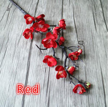 Load image into Gallery viewer, 3pcs Artificial Flowers Cherry Blossom Bridal Decor Flowers Bouquet Silk Fake Flowers Decoration Wedding Decorative DIY