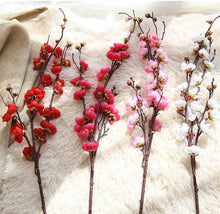 Load image into Gallery viewer, 3pcs Artificial Flowers Cherry Blossom Bridal Decor Flowers Bouquet Silk Fake Flowers Decoration Wedding Decorative DIY
