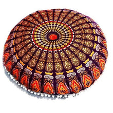 Load image into Gallery viewer, OCHINE Mandala Flower Round Pillow Case Large 80*80cm