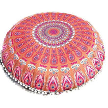 Load image into Gallery viewer, OCHINE Mandala Flower Round Pillow Case Large 80*80cm