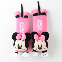 Load image into Gallery viewer, Yi KA 2pcs cute Cartoon Car Sefety Seat Belt cover Child isofix Seat belt Shoulder Pad Protection Plush Padding Auto Accessories