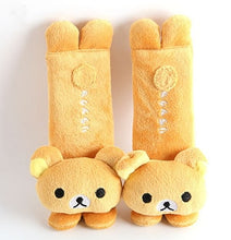 Load image into Gallery viewer, Yi KA 2pcs cute Cartoon Car Sefety Seat Belt cover Child isofix Seat belt Shoulder Pad Protection Plush Padding Auto Accessories