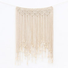 Load image into Gallery viewer, OurWarm 100x115cm Handmade Cotton Wall Hanging Tapestry Macrame Wedding Backdrop Curtain Bohemia Tassel Wall Art Boho Home Decor