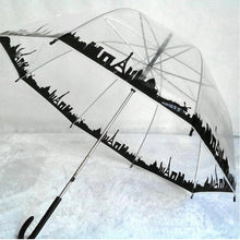 Load image into Gallery viewer, SAFEBET Sakura Transparent Umbrella Semi Automatic Kids Umbrellas Apollo Cute Umbrella Long Handle Rain Umbrellas For Girl