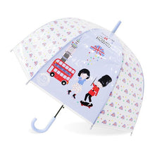 Load image into Gallery viewer, SAFEBET Sakura Transparent Umbrella Semi Automatic Kids Umbrellas Apollo Cute Umbrella Long Handle Rain Umbrellas For Girl