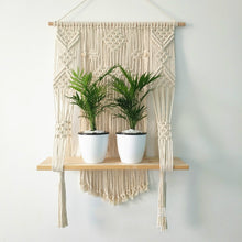 Load image into Gallery viewer, Macrame Fringed Tapestry Plant Hanger Wall Hangings Hanging Planter Hand-woven Decoracion Hogar Basket Plant Holder
