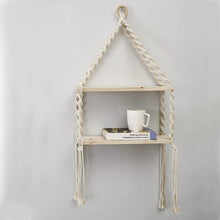 Load image into Gallery viewer, Macrame Fringed Tapestry Plant Hanger Wall Hangings Hanging Planter Hand-woven Decoracion Hogar Basket Plant Holder
