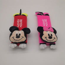 Load image into Gallery viewer, Yi KA 2pcs cute Cartoon Car Sefety Seat Belt cover Child isofix Seat belt Shoulder Pad Protection Plush Padding Auto Accessories
