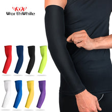 Load image into Gallery viewer, WorthWhile Sports Arm Compression Sleeve Basketball Cycling Arm Warmer Summer Running UV Protection Volleyball Sunscreen Bands
