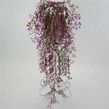 Load image into Gallery viewer, Artificial Hanging Ivy Fake Foliage Leaf Flowers Plants Pot Basket Garden Home Party Decor Realistic Wisteria Garland
