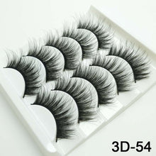 Load image into Gallery viewer, 5/8 Pairs 3D Mink Hair Soft False Eyelashes Mixing Style Thick Lashes Handmade Soft Mink Eye Lashes Makeup Extension Tools
