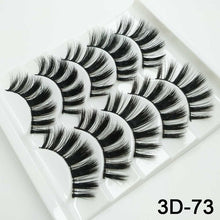 Load image into Gallery viewer, 5/8 Pairs 3D Mink Hair Soft False Eyelashes Mixing Style Thick Lashes Handmade Soft Mink Eye Lashes Makeup Extension Tools
