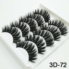 Load image into Gallery viewer, 5/8 Pairs 3D Mink Hair Soft False Eyelashes Mixing Style Thick Lashes Handmade Soft Mink Eye Lashes Makeup Extension Tools
