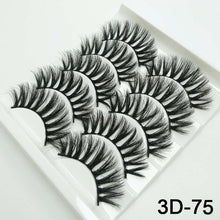 Load image into Gallery viewer, 5/8 Pairs 3D Mink Hair Soft False Eyelashes Mixing Style Thick Lashes Handmade Soft Mink Eye Lashes Makeup Extension Tools
