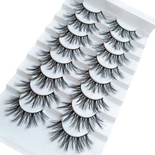 Load image into Gallery viewer, 5/8 Pairs 3D Mink Hair Soft False Eyelashes Mixing Style Thick Lashes Handmade Soft Mink Eye Lashes Makeup Extension Tools
