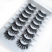 Load image into Gallery viewer, 5/8 Pairs 3D Mink Hair Soft False Eyelashes Mixing Style Thick Lashes Handmade Soft Mink Eye Lashes Makeup Extension Tools
