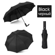 Load image into Gallery viewer, Strong Wind Resistant 3Folding Automatic Umbrella Men Parasol Women Rain 12Ribs Large Umbrellas Business Gift Portable Paraguas
