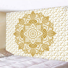 Load image into Gallery viewer, Mandala Polyester 180*230cm Square Tapestry Wall Hanging Carpet Throw Yoga Mat for Home Bedroom Decoration
