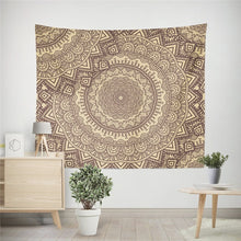 Load image into Gallery viewer, Mandala Polyester 180*230cm Square Tapestry Wall Hanging Carpet Throw Yoga Mat for Home Bedroom Decoration
