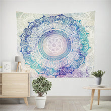 Load image into Gallery viewer, Mandala Polyester 180*230cm Square Tapestry Wall Hanging Carpet Throw Yoga Mat for Home Bedroom Decoration
