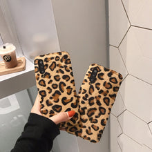 Load image into Gallery viewer, Leopard Print Warm Plush Phone Case For Xiaomi Mi A3 9T A1 A2 9 8 SE Lite CC9 CC9E 5X 6X Redmi 5 Plus K20 redmi Note 7 Pro Case
