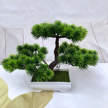 Load image into Gallery viewer, Artificial Green Plants Bonsai Plastic Rose Flowers Small Tree Pot Plant Potted Ornaments For Home Table Garden Decoration 52841
