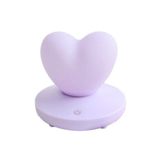 Load image into Gallery viewer, LED Touch Control Table Lamp USB Rechargable girl Modeling lamp Energy saving Romantic Love Heart shape Decoration Night Light
