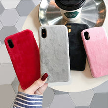 Load image into Gallery viewer, For Huawei Mate 30 Pro V9 V10 P10 P20 P30 Pro Honor 9 10 8x 9x 20 Case Winter Warm Teddy Fur Hairy Fuzzy Plush Soft Fluffy Case
