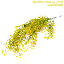 Load image into Gallery viewer, FENGRISE 80cm 1pcs Artificial Flowers Vine Ivy Leaf Fake Plant Artificial Plants Green Garland Home Wedding Party Decoration
