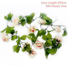 Load image into Gallery viewer, FENGRISE 80cm 1pcs Artificial Flowers Vine Ivy Leaf Fake Plant Artificial Plants Green Garland Home Wedding Party Decoration
