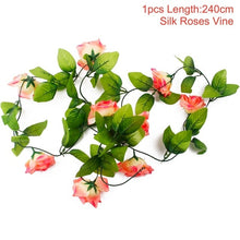 Load image into Gallery viewer, FENGRISE 80cm 1pcs Artificial Flowers Vine Ivy Leaf Fake Plant Artificial Plants Green Garland Home Wedding Party Decoration
