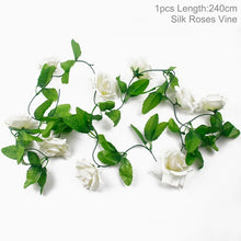 Load image into Gallery viewer, FENGRISE 80cm 1pcs Artificial Flowers Vine Ivy Leaf Fake Plant Artificial Plants Green Garland Home Wedding Party Decoration
