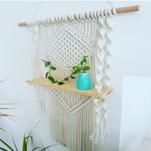 Load image into Gallery viewer, New Boho Cotton Macrame Wedding Backdrop Wall Hanging Handmade Retro Knitting Tapestry Hanger Art Home Decor one piece
