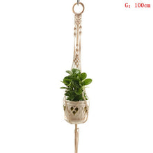 Load image into Gallery viewer, Hot Sales 100% Handmade Macrame Plant Hanger Plant Holder Flower /pot Hanger For Wall Decoration Countyard Garden

