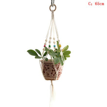 Load image into Gallery viewer, Hot Sales 100% Handmade Macrame Plant Hanger Plant Holder Flower /pot Hanger For Wall Decoration Countyard Garden
