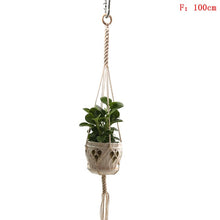 Load image into Gallery viewer, Hot Sales 100% Handmade Macrame Plant Hanger Plant Holder Flower /pot Hanger For Wall Decoration Countyard Garden

