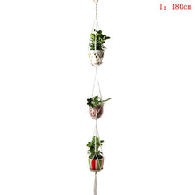 Load image into Gallery viewer, Hot Sales 100% Handmade Macrame Plant Hanger Plant Holder Flower /pot Hanger For Wall Decoration Countyard Garden
