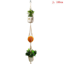 Load image into Gallery viewer, Hot Sales 100% Handmade Macrame Plant Hanger Plant Holder Flower /pot Hanger For Wall Decoration Countyard Garden
