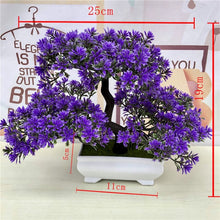 Load image into Gallery viewer, Artificial Green Plants Bonsai Plastic Rose Flowers Small Tree Pot Plant Potted Ornaments For Home Table Garden Decoration 52841
