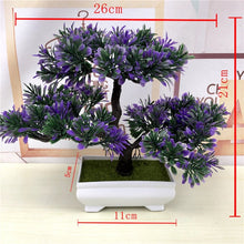 Load image into Gallery viewer, Artificial Green Plants Bonsai Plastic Rose Flowers Small Tree Pot Plant Potted Ornaments For Home Table Garden Decoration 52841
