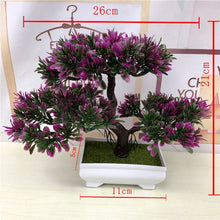 Load image into Gallery viewer, Artificial Green Plants Bonsai Plastic Rose Flowers Small Tree Pot Plant Potted Ornaments For Home Table Garden Decoration 52841
