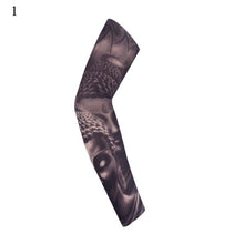 Load image into Gallery viewer, Outdoor Cycling 3D Tattoo Printed Arm Sleeves Sun Protection Bike Basketball Compression Arm Warmers Ridding Cuff Sleeves
