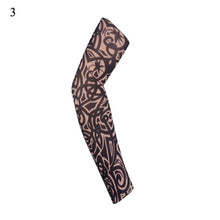 Load image into Gallery viewer, Outdoor Cycling 3D Tattoo Printed Arm Sleeves Sun Protection Bike Basketball Compression Arm Warmers Ridding Cuff Sleeves
