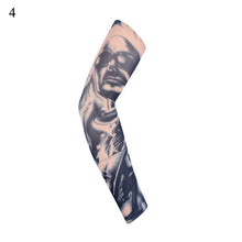 Load image into Gallery viewer, Outdoor Cycling 3D Tattoo Printed Arm Sleeves Sun Protection Bike Basketball Compression Arm Warmers Ridding Cuff Sleeves
