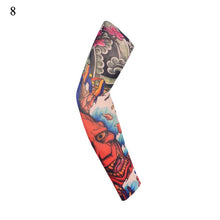 Load image into Gallery viewer, Outdoor Cycling 3D Tattoo Printed Arm Sleeves Sun Protection Bike Basketball Compression Arm Warmers Ridding Cuff Sleeves

