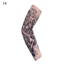 Load image into Gallery viewer, Outdoor Cycling 3D Tattoo Printed Arm Sleeves Sun Protection Bike Basketball Compression Arm Warmers Ridding Cuff Sleeves

